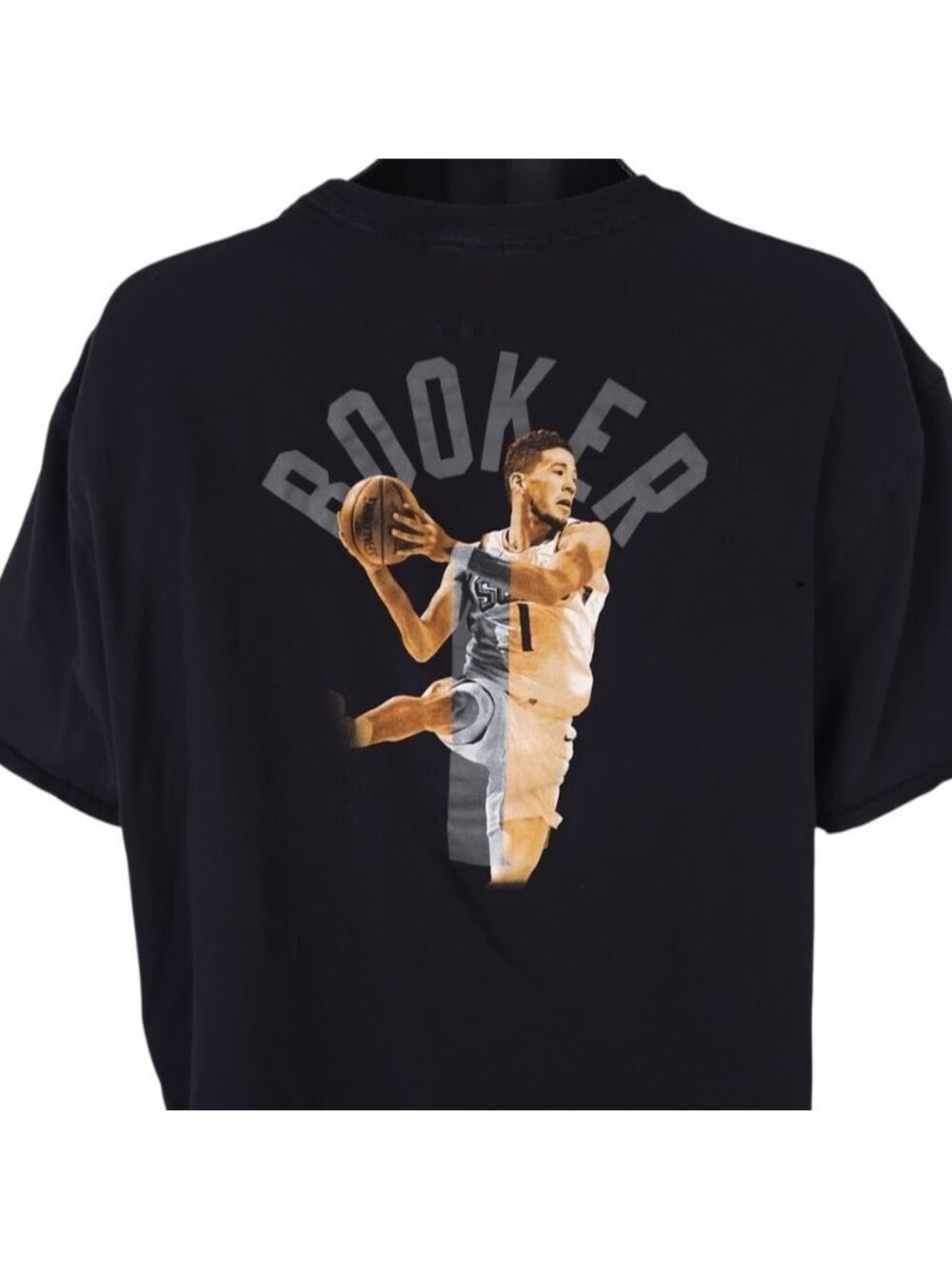 Devin Booker T Shirt Mens Size 2XL Black Phoenix Suns NBA Basketball
